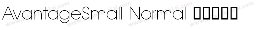 AvantageSmall Normal字体转换